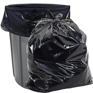 33-39 gal. Black Heavy Duty Drawstring Trash Bags (50-Count) - for Outdoor and Yard Waste, Size: 38 in