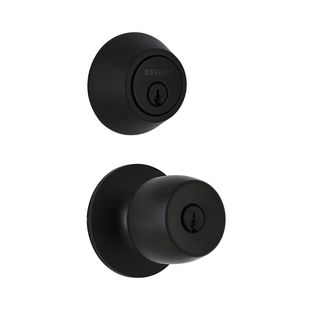 Defiant Brandywine Matte Black Single Cylinder Combo Pack