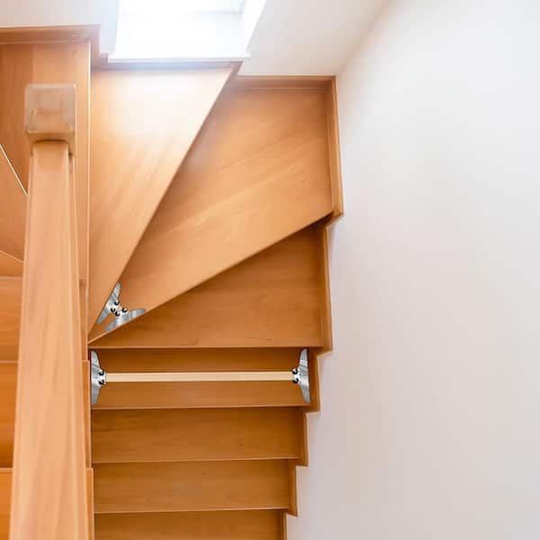 Black [12 in. x 8 in.] Iron Stair Tread Cover Set of 1 with Level, Tape Measure & Pencil for Accurate Measurement