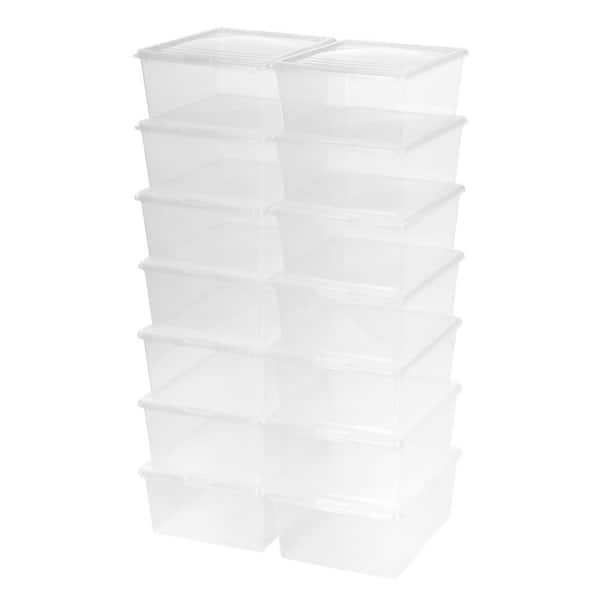IRIS 21 Qt. Modular Storage Box in Clear (Pack of 14)