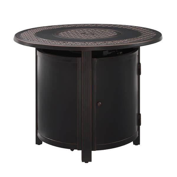 Fire Sense Franklin 34 in. W x 34 in. L Outdoor Propane Fire Pit