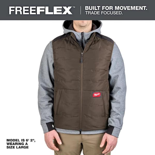 Men's Small Brown FREEFLEX Lightweight Insulated Vest
