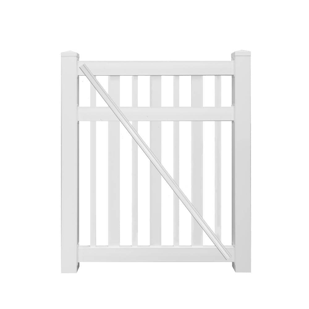 Atlantis 4.5 ft. W x 5 ft. H White Vinyl Pool Fence Gate price history on PriceWatchPro