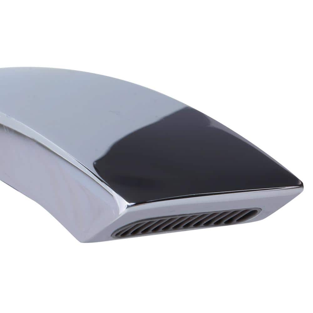 Polished Chrome Wall Mounted Curved Tub Spout