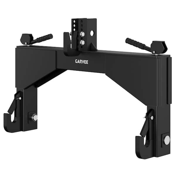 Heavy Duty 4000lbs 3-Point Quick Hitch for Category 2, 5-Level Adjustable Bolt Compatible with Cat 2 Implements