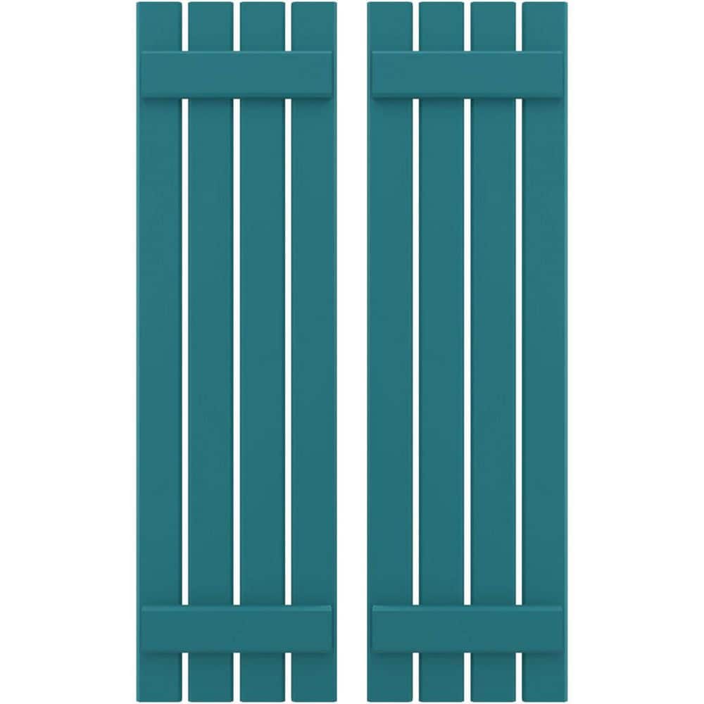 15-1/2 in. W x 48 in. H Americraft 4 Board Exterior Real Wood Spaced Board and Batten Shutters Antigua price history on PriceWatchPro
