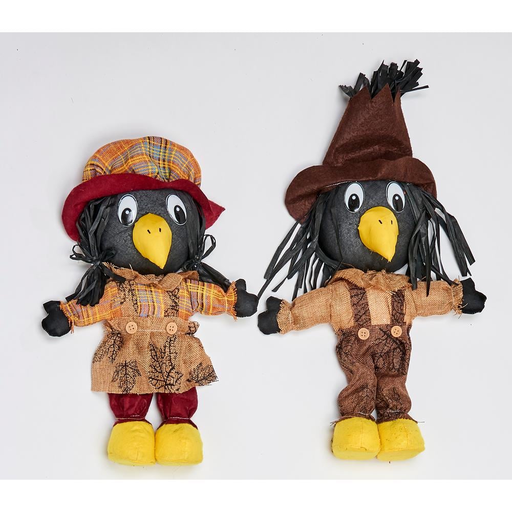 16 in. Standing Crow (Set of 2)