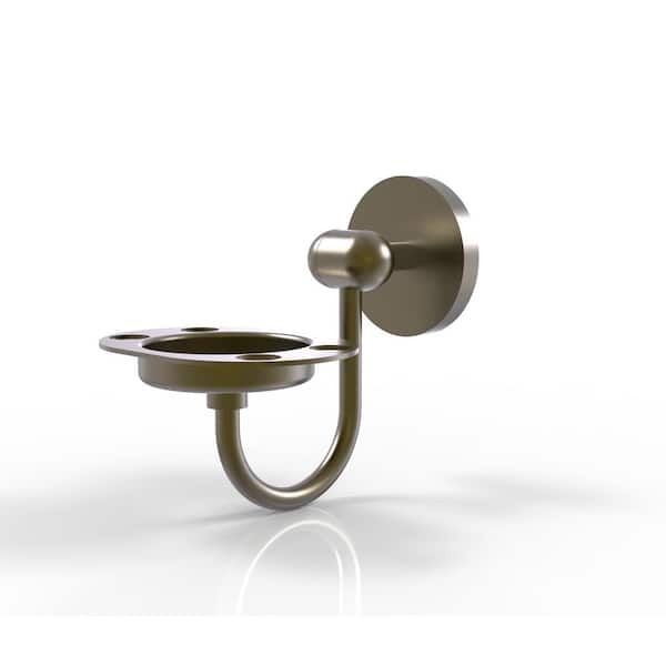 Allied Brass Tango Collection Wall Mounted Tumbler Holder/Toothbrush Holder in Antique Brass
