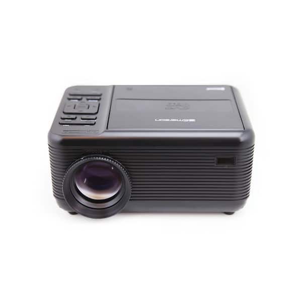1280 x 720 Portable DVD Projector with 3600 Lumens, BT, HDMI and USB Input with 100 in. Projection Screen Included