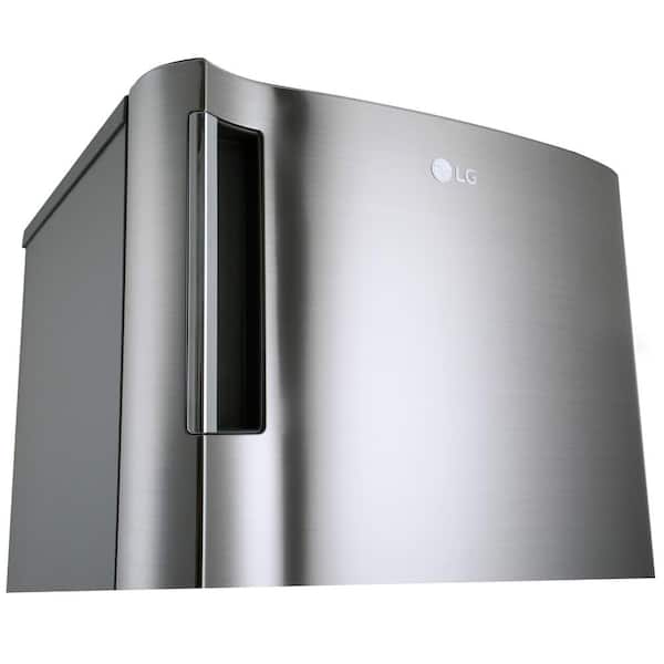 LG 20.63 in. W. 6 cu. ft. Single Door Top Freezer Refrigerator with  Inverter Compressor & Pocket Handle in Platinum Silver LRONC0605V - The  Home Depot