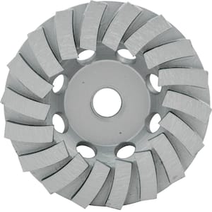 4.5 in. Segmented Turbo Cup Wheel with 18 Segments and 5/8 in. -11 Nut