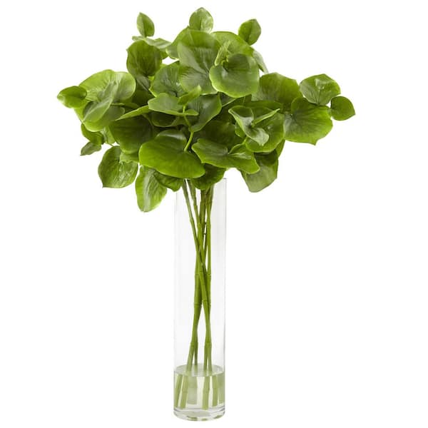 Nearly Natural 30 in. Artificial Lotus Branch Arrangement