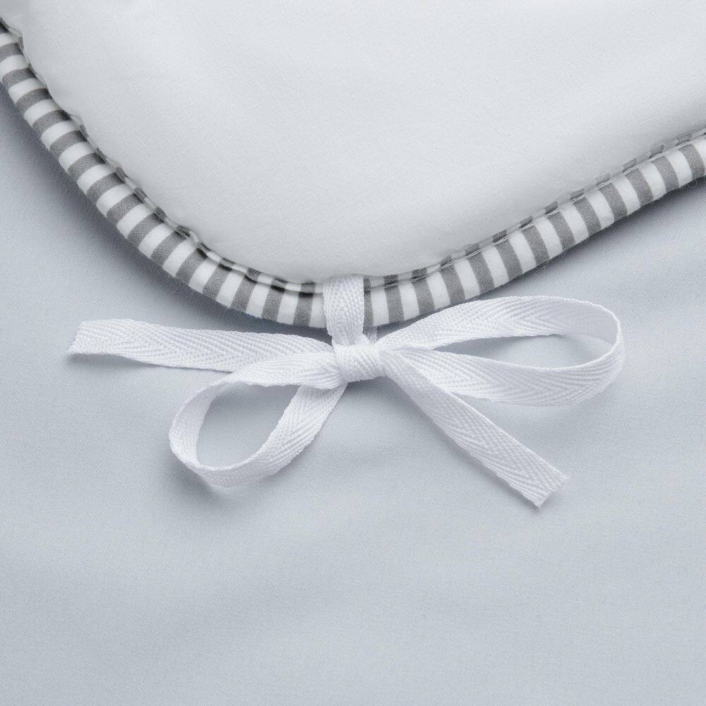 Pearl Blue Microfiber Full/Queen Duvet Cover Set