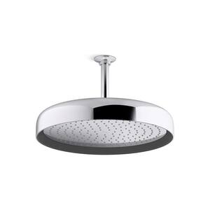 Statement Round 1-Spray Patterns 2.5 GPM 14 in. Ceiling Mount Rainhead Fixed Shower Head in Vibrant Brushed Bronze