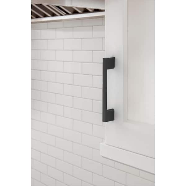 10-Pack Cityscape 3 3/4 in.  96mm  Modern Matte Black Bar Cabinet Pulls