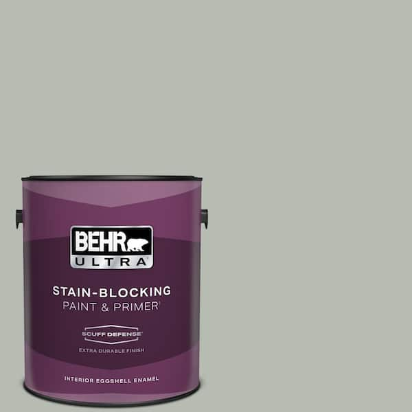 BEHR ULTRA 1 gal. Home Decorators Collection #HDC-AC-21 Keystone Gray Extra Durable Eggshell Enamel Interior Paint & Primer