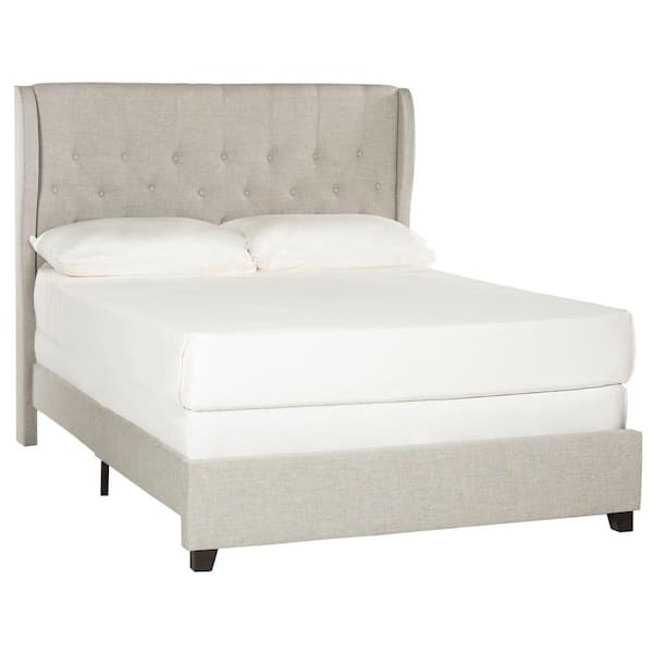 SAFAVIEH Blanchett Light Grey Full Upholstered Bed