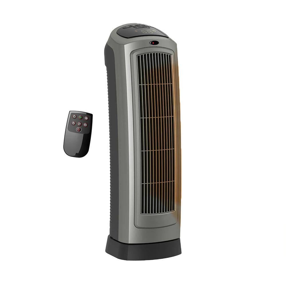 1500 W 22.25 in. Indoor Electric Tower Forced Air Ceramic Space Heater with