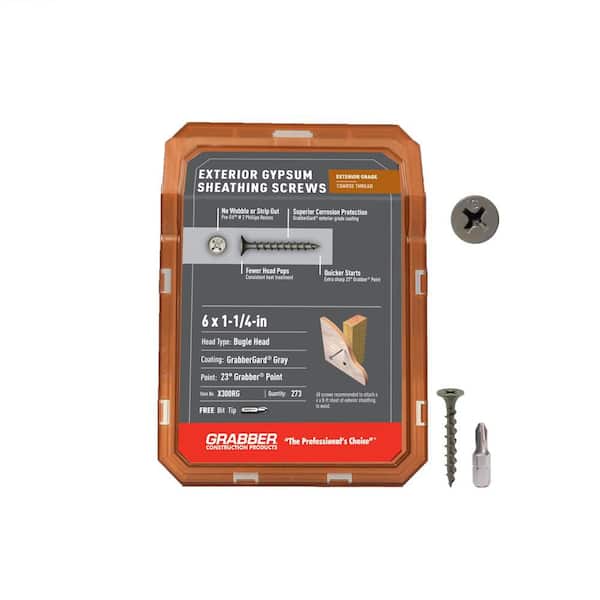 Grabber #6 1-1/4 in. Philips Bugle-Head Wood Deck Screw