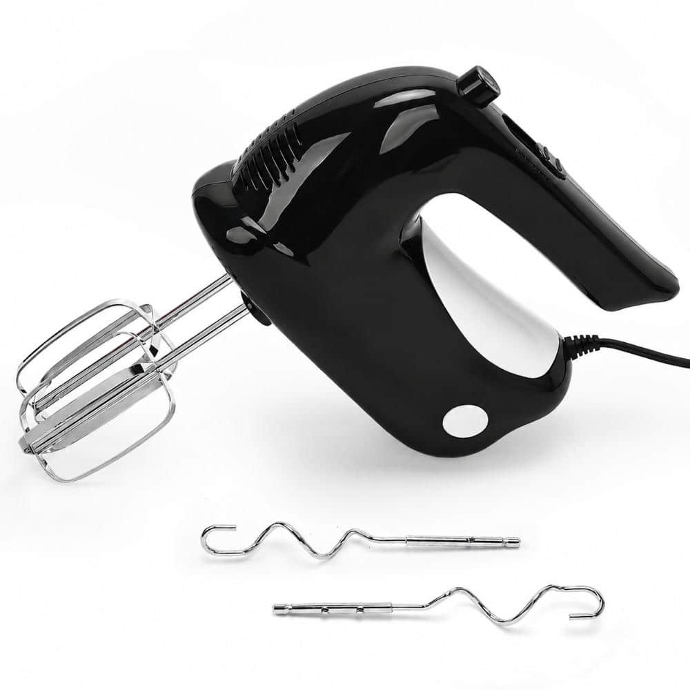 Davash Inc 5-Speed Electric Hand Mixer with 300W Power and 4 Stainless ...