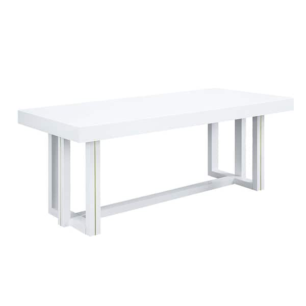 White gloss kitchen discount table