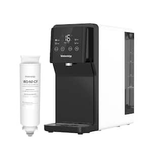 N1 Countertop Reverse Osmosis System, 4 Stage, 3:1 Pure to DRain, Reduce PFAS, Extra WD-N1-CF Replacement Filter