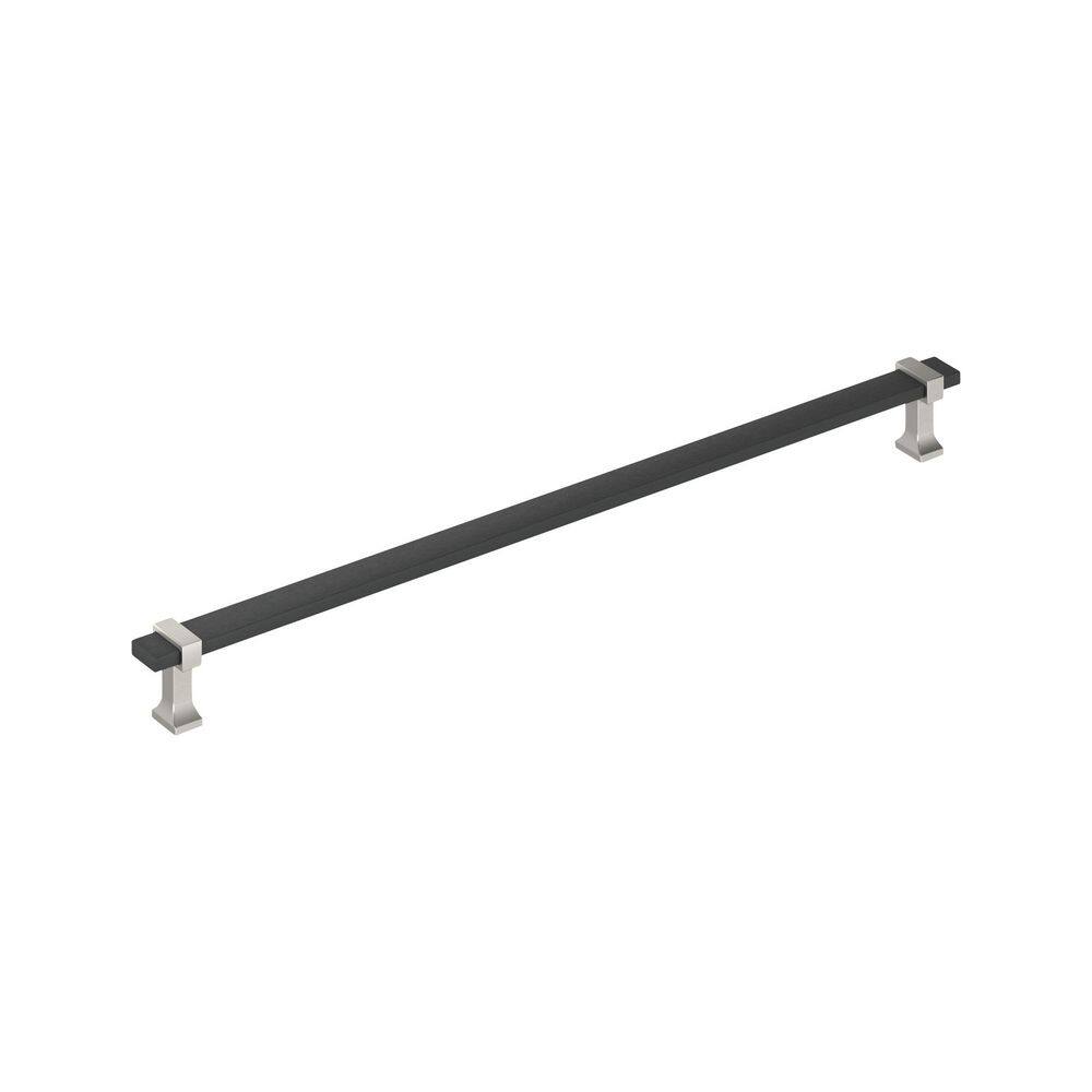 Overton 18 in. (457mm) Center-to-Center Brushed Matte Black/Satin Nickel Bar Appliance Cabinet Pull price history on PriceWatchPro