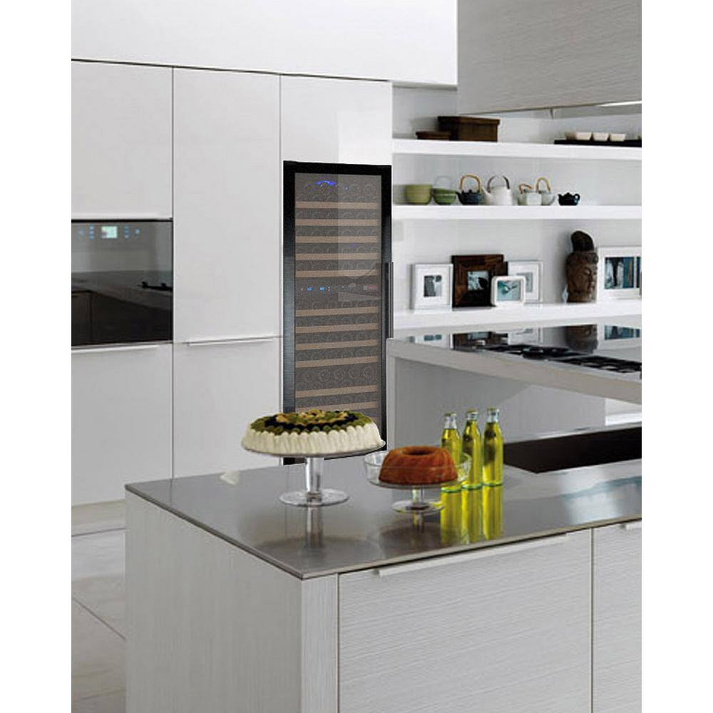 Allavino 24" Black Dual Zone Left Hinge Wine Refrigerator