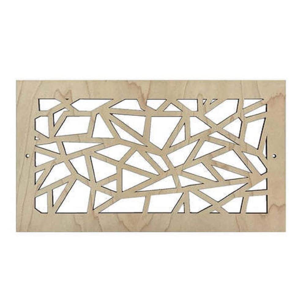 Triangles Wood Air Register (6 in x 10 in.) – Screw-In Wall and Ceiling Vent Cover – Decorative Wooden HVAC Grill price history on PriceWatchPro