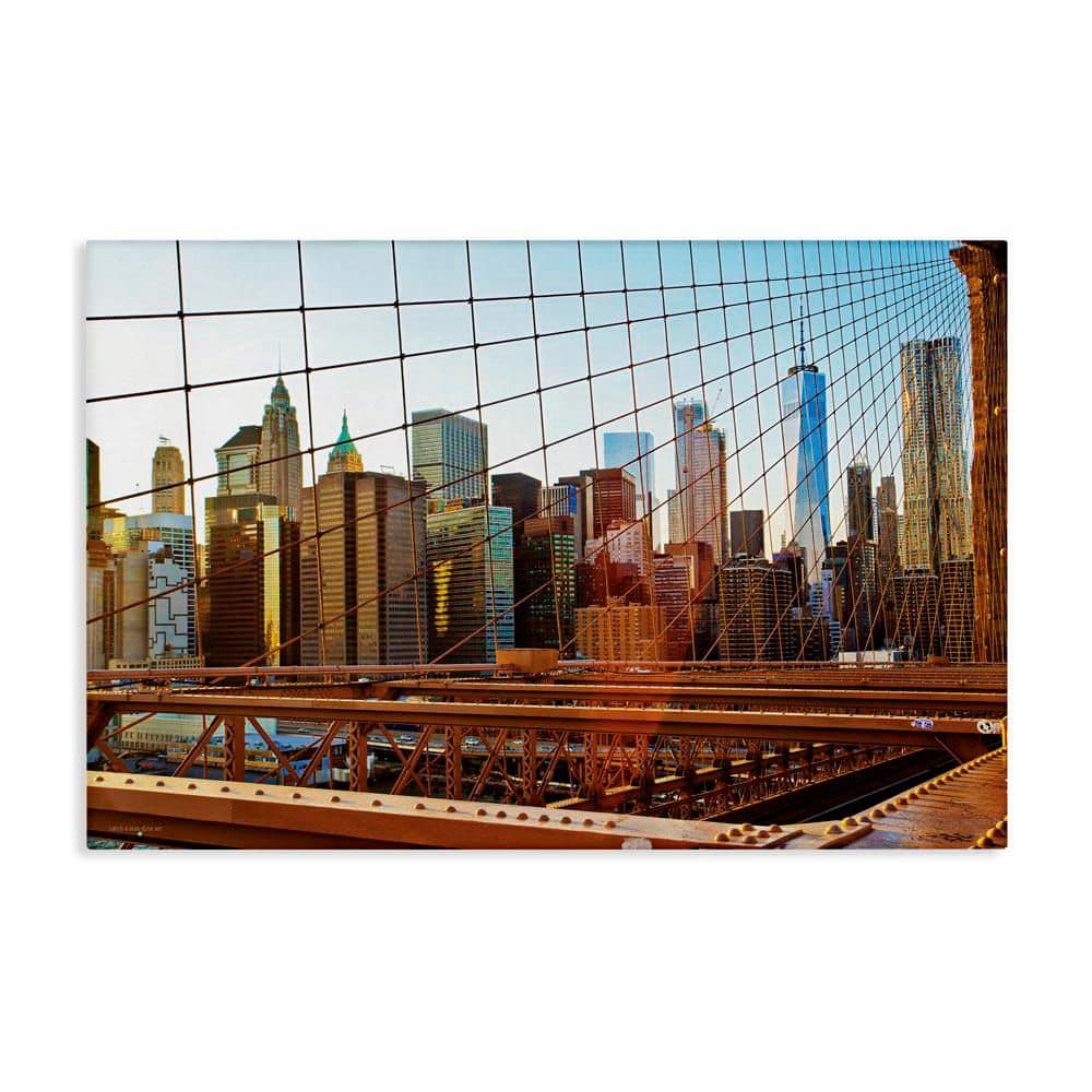 UPC 199235295876 product image for Cityscape Through Bridge by Seven Trees Design Unframed Abstract Graphic Art Pri | upcitemdb.com