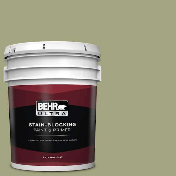 BEHR ULTRA 5 gal. #410F-4 Mother Nature Flat Exterior Paint & Primer