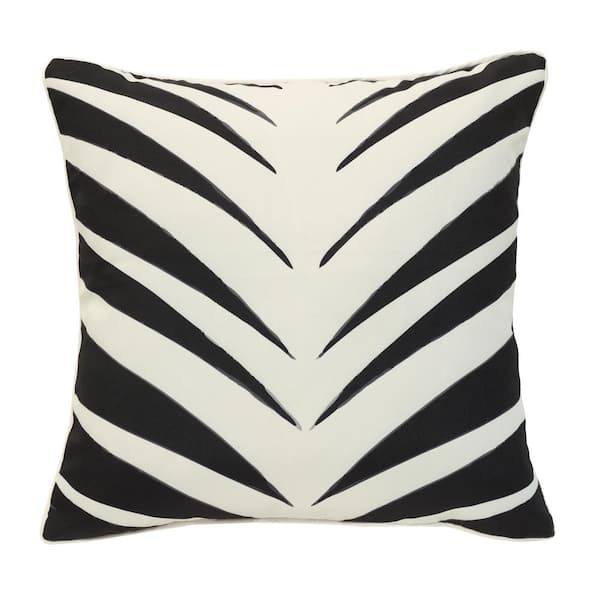 OUTDOOR DECOR BY COMMONWEALTH Ebony Outdoor Pillow Throw Pillow in Multi 18 x 18 - Includes 1-Throw Pillow
