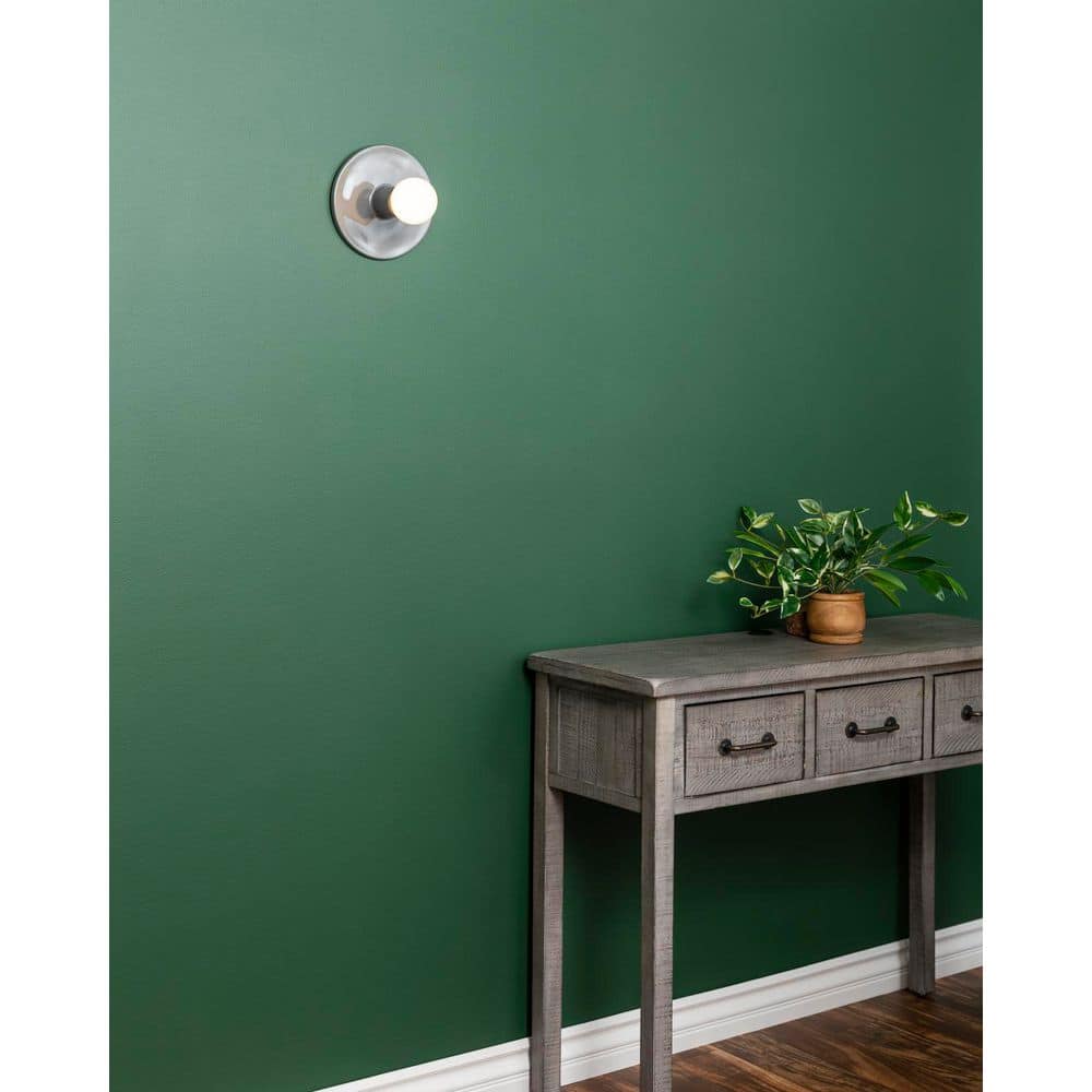 Ambiance Collection 8 in. 1 Light Gloss Grey Ceramic Wall Sconce price history on PriceWatchPro