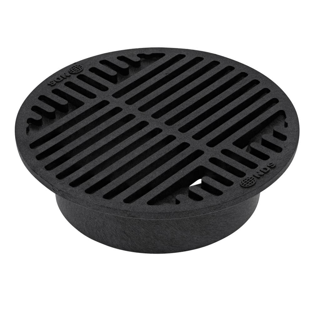 Reviews for NDS 8 in. Plastic Round Drainage Grate in Black | Pg 5 ...