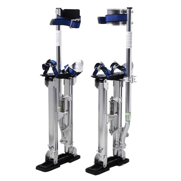 Winado 15 in. to 23 in. Silver Aluminum Adjustable Height Drywall Stilts