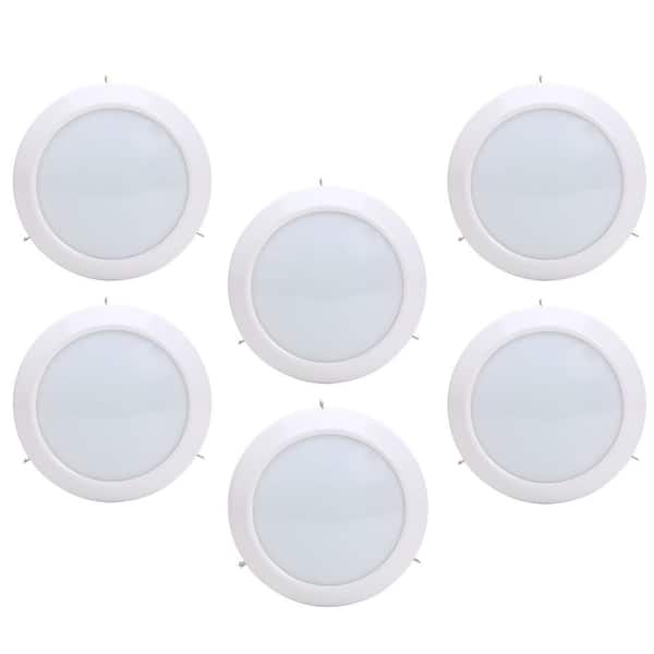 Viribright 6 in. Canless LED Downlight 4000K New Construction and Remodel Integrated LED Recessed Light Kit (6-Pack)