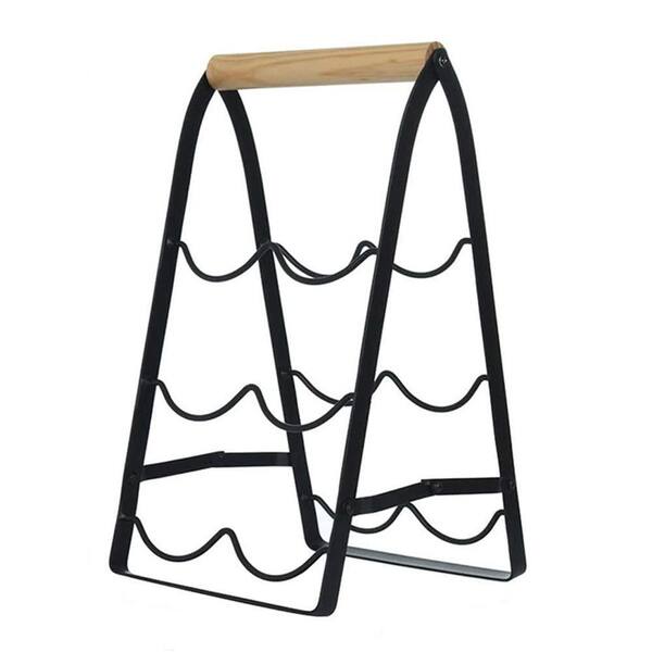 EPOWP 6Bottle Black Metal Tabletop Wine Rack LXD0102H9NWEU The Home