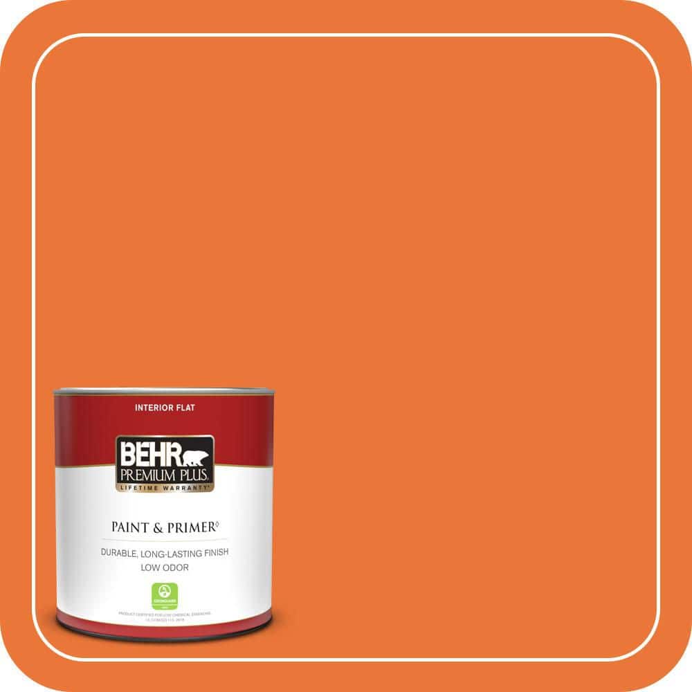 1 qt. Home Decorators Collection #HDC-MD-27 Tart Orange Flat Low Odor Interior Paint & Primer price history on PriceWatchPro