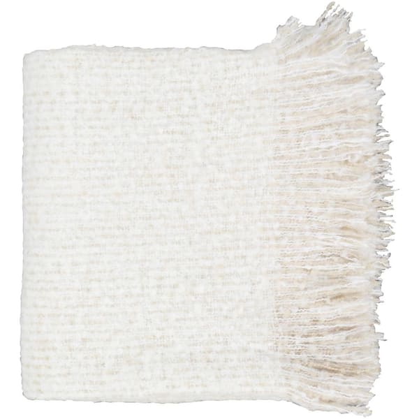 Artistic Weavers Bely White Throw Blanket