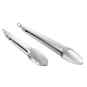 2 Piece Stainless Steel Tongs