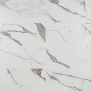 Saroshi Statuario Valley 11.81 in. x 23.62 in. Matte Porcelain Floor and Wall Tile (15.5 sq. ft./Case)