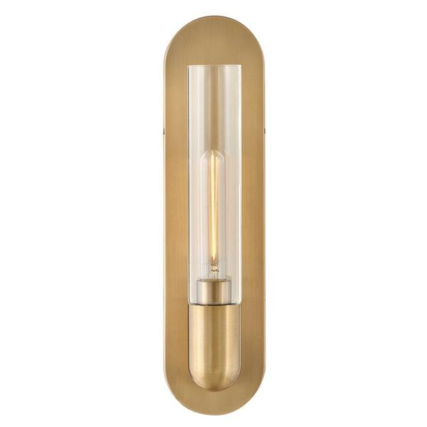 LARK - Tully 4.5 in. 1-Light Lacquered Brass Wall Sconce