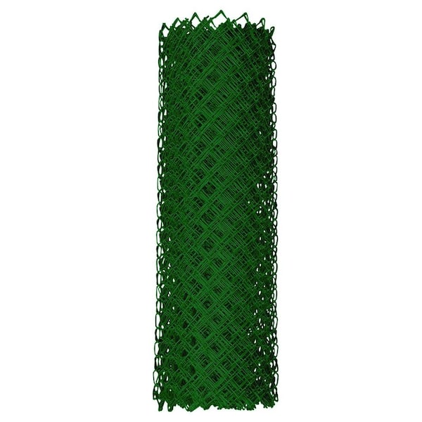 YARDGARD 4 ft. x 50 ft. 9-Gauge Green Chain Link Fabric