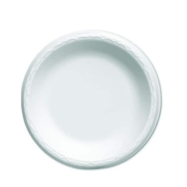 Genpak Celebrity 6 in. Foam Plates, White, 1000 Per Case