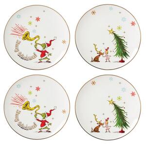 Merry Grinchmas Ivory Accent Plate (Set of4)