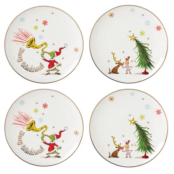 Lenox Merry Grinchmas Ivory Accent Plate (Set of4)
