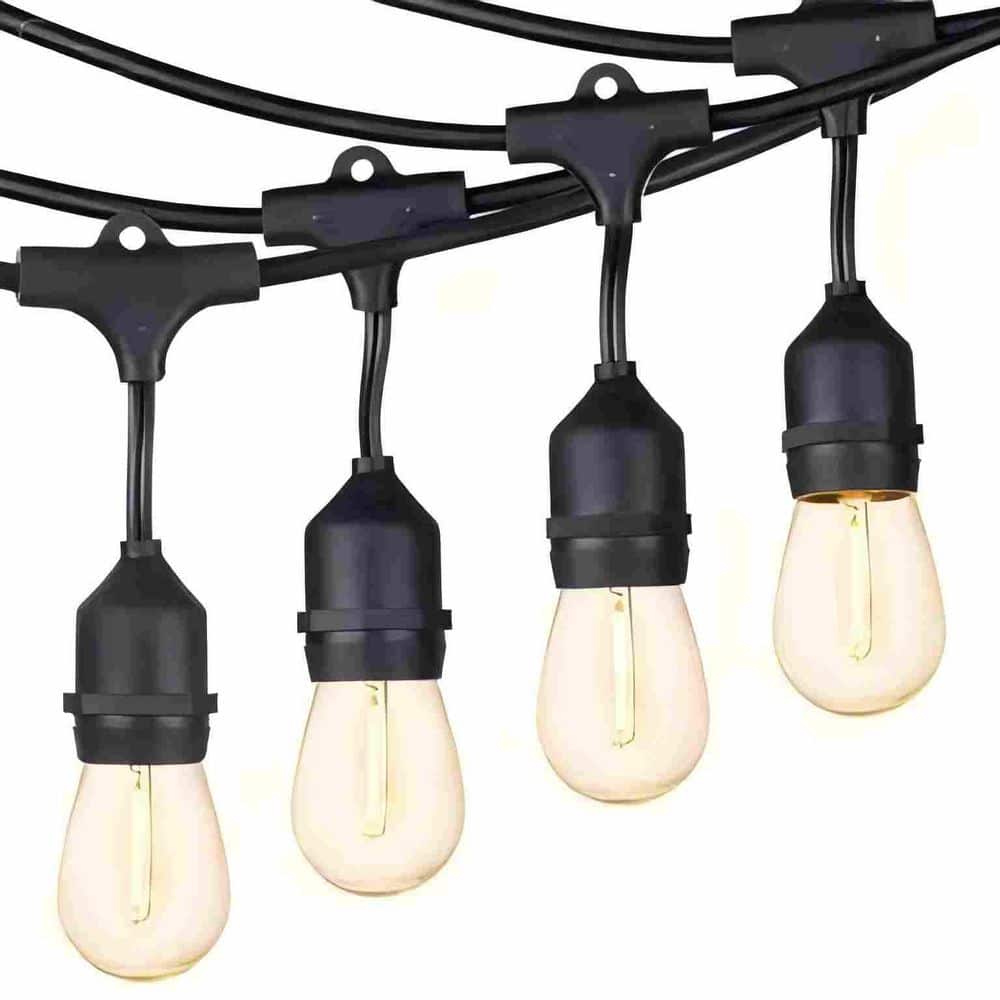 105 ft. Patio String Light with 1-Watt Dimmable S14 Shatterproof Bulbs for Outdoor Garden Yard, Warm White price history on PriceWatchPro
