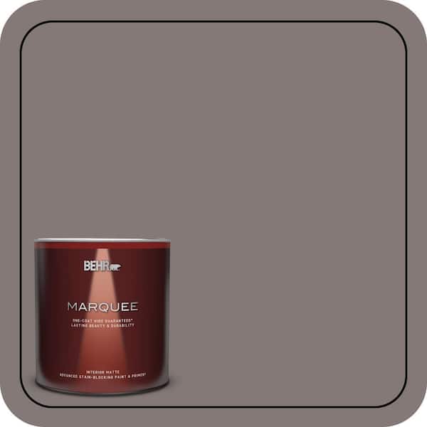 BEHR MARQUEE 1 Qt. #N140-5 Complex Gray One-Coat Hide Matte Interior Paint & Primer