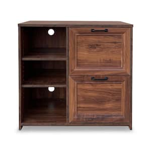 Graham 32 in. Walnut Lateral Filing Cabinet