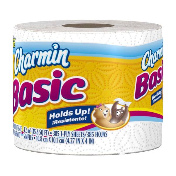 Charmin Basic Bath Tissue (1 Huge Roll) 003700084409 The Home Depot